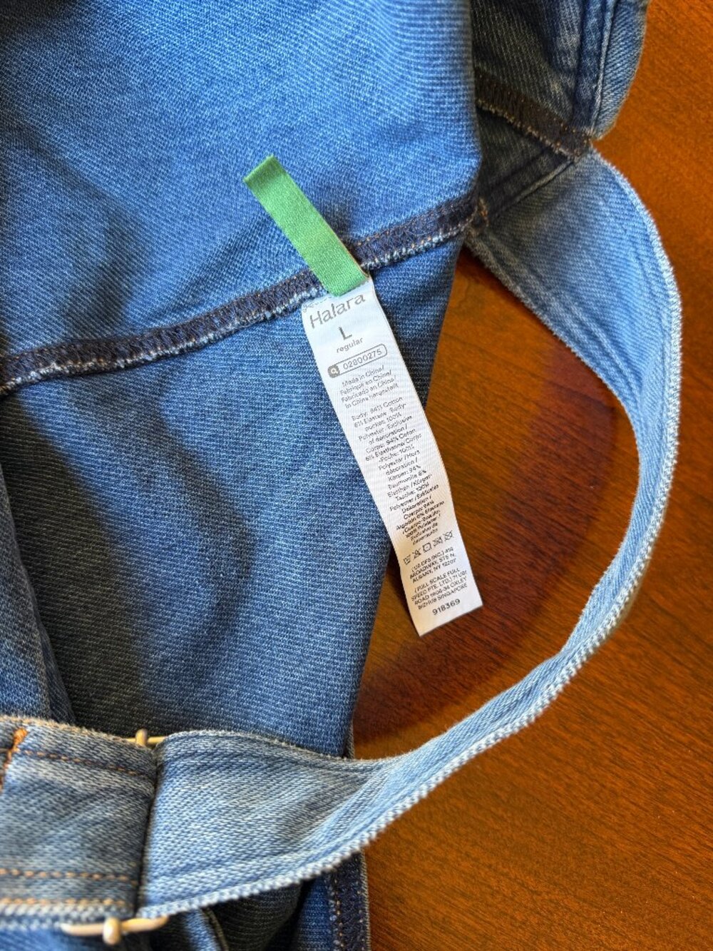 Women's Blue Denim Overalls - Classic Relaxed Fit - Picture 4 of 4